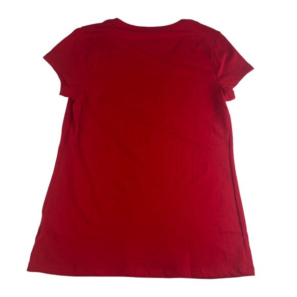 No Boundaries Scoop Tshirt Womens Red Size Large Casual New - Picture 3 of 10